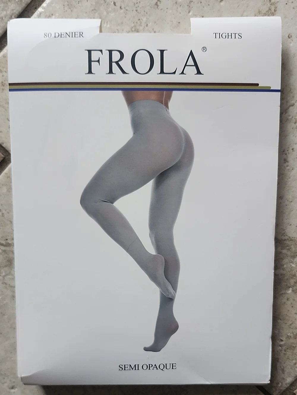 NWT Frola Semi Opaque Tights - Women's 80 Denier White XXL